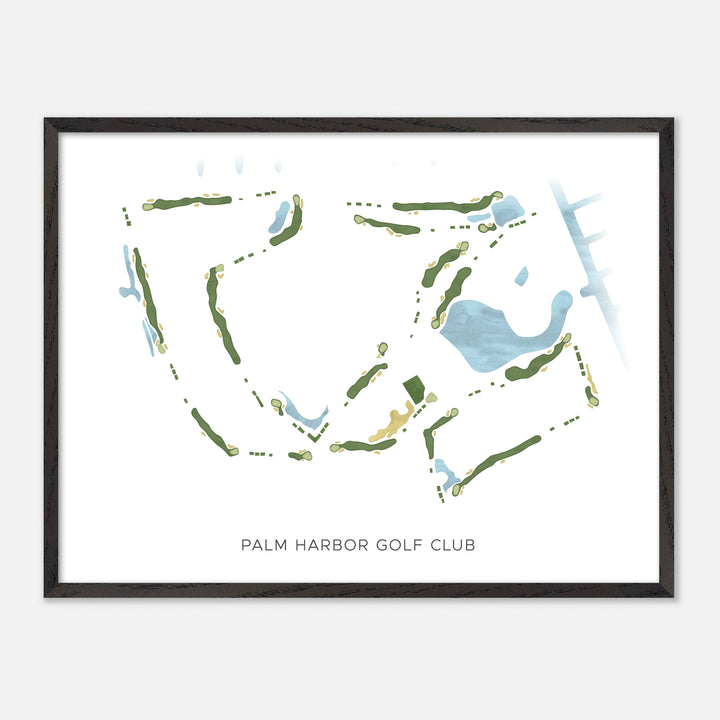 Print of Palm Harbor Golf Club Modern Map