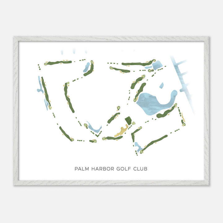 Print of Palm Harbor Golf Club Modern Map