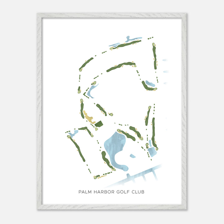 Print of Palm Harbor Golf Club Modern Map