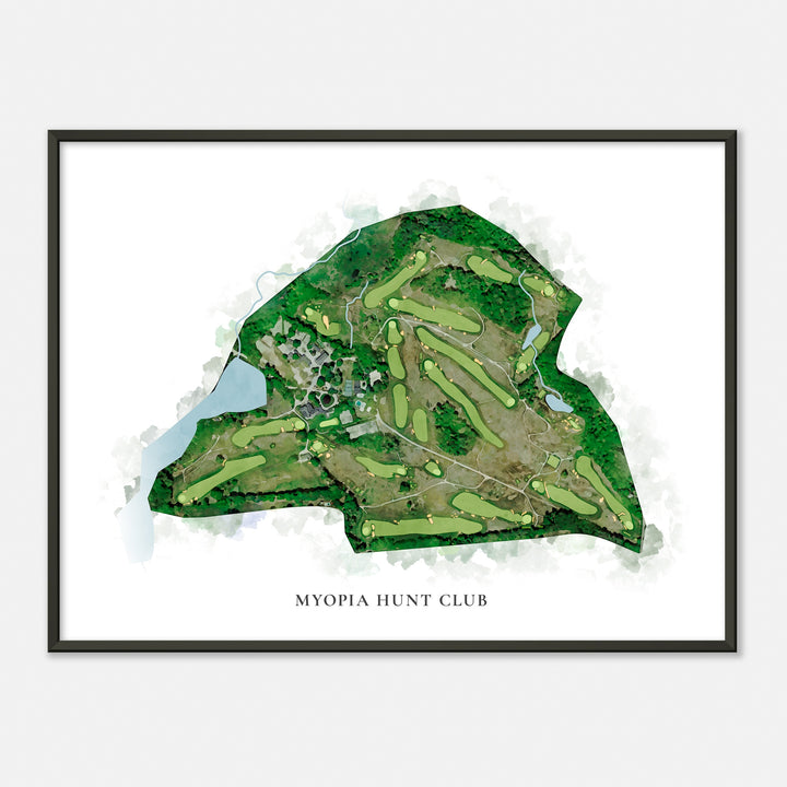 Print of Myopia Hunt Club Classic Map