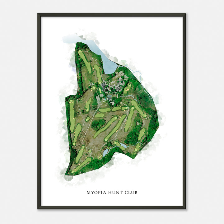 Print of Myopia Hunt Club Classic Map
