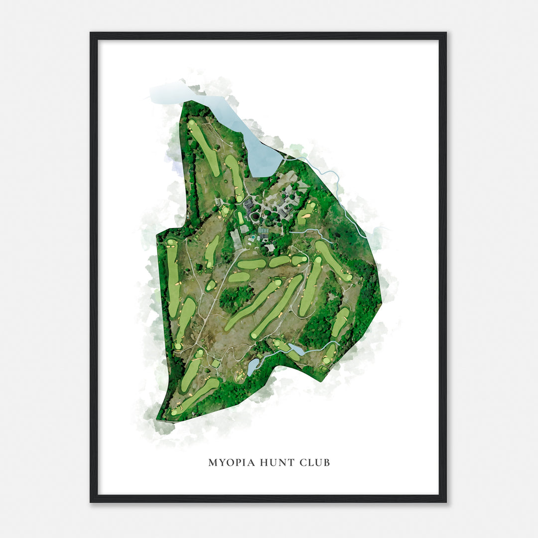 Print of Myopia Hunt Club Classic Map