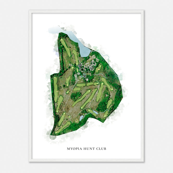 Print of Myopia Hunt Club Classic Map