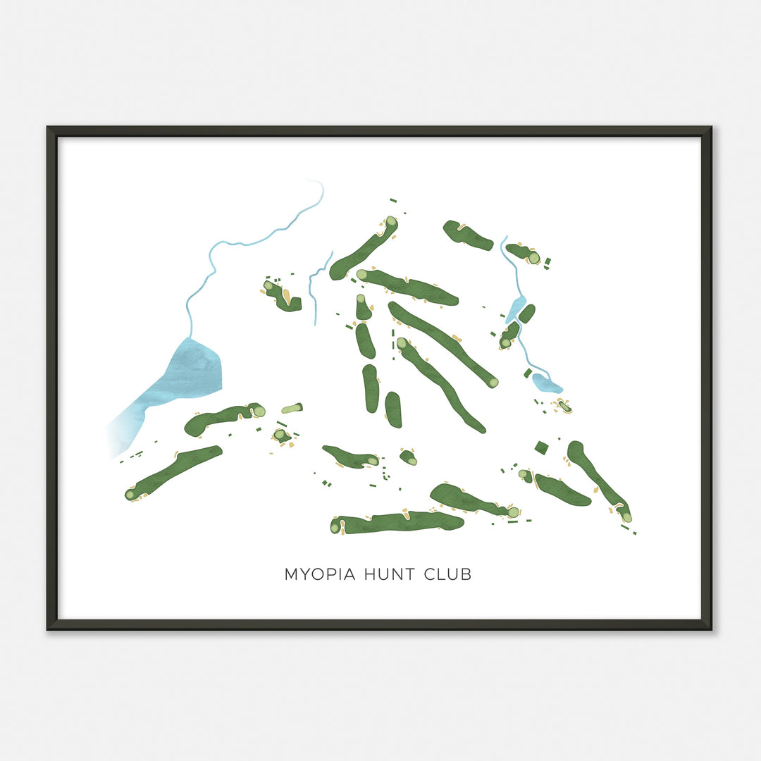 Print of Myopia Hunt Club Modern Map