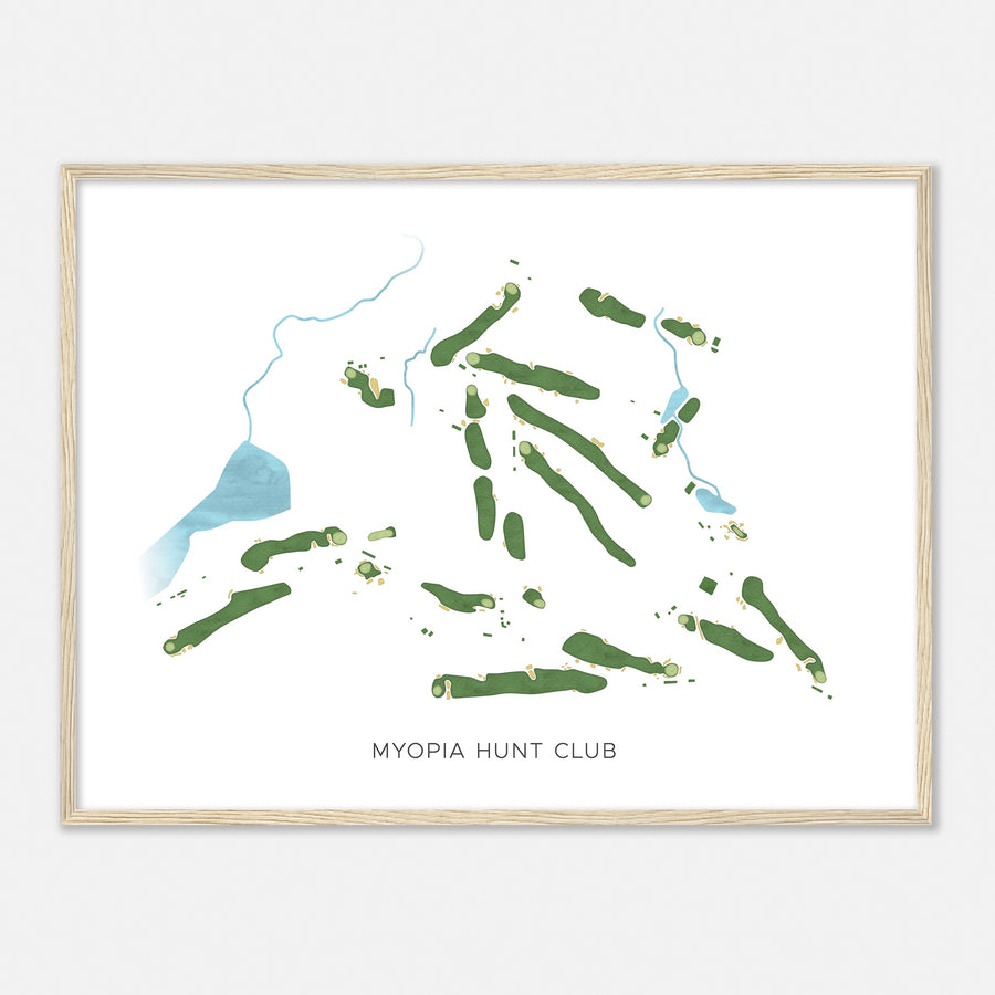 Print of Myopia Hunt Club Modern Map