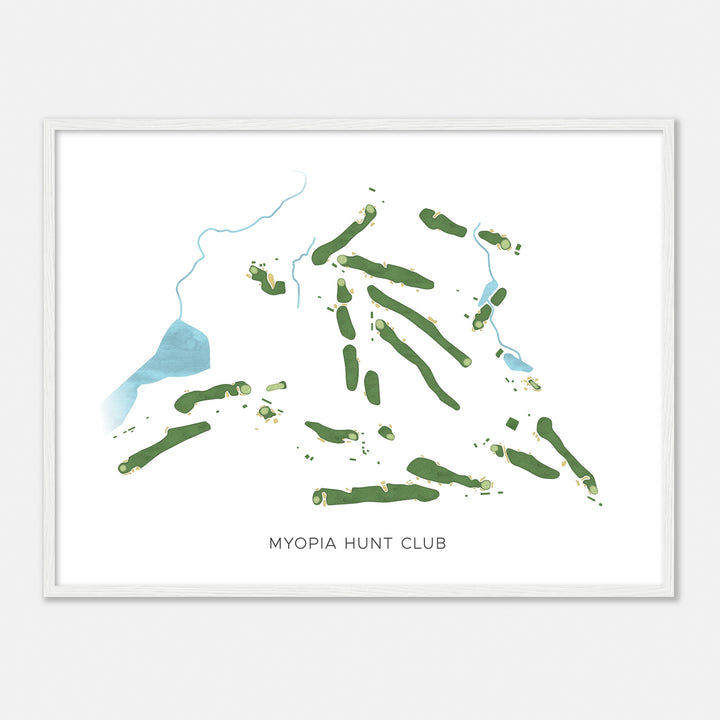 Print of Myopia Hunt Club Modern Map