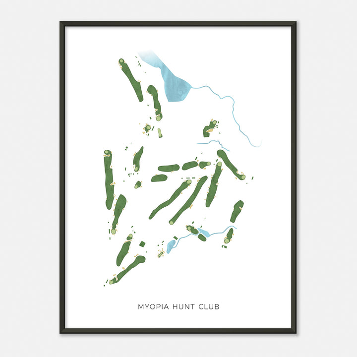 Print of Myopia Hunt Club Modern Map