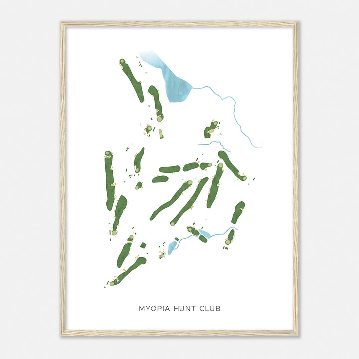 Print of Myopia Hunt Club Modern Map
