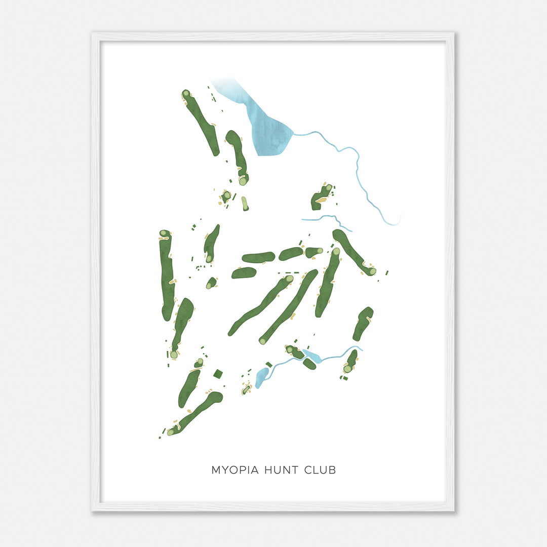 Print of Myopia Hunt Club Modern Map