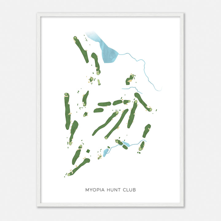 Print of Myopia Hunt Club Modern Map
