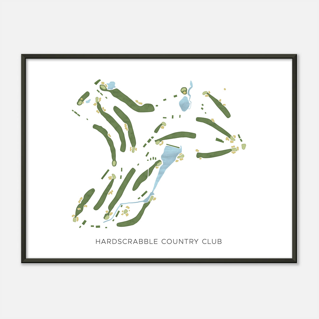 Print of Hardscrabble Country Club Modern Map