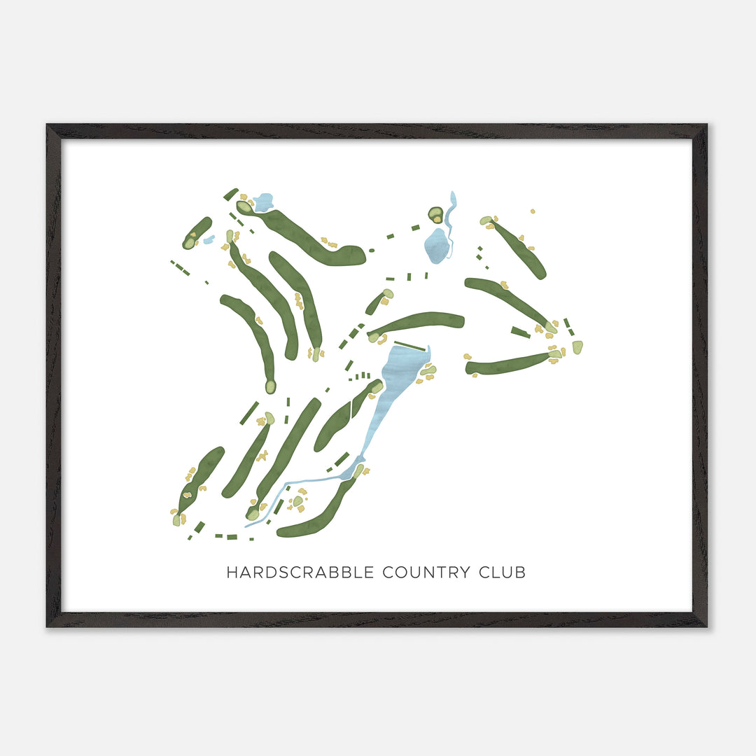 Print of Hardscrabble Country Club Modern Map