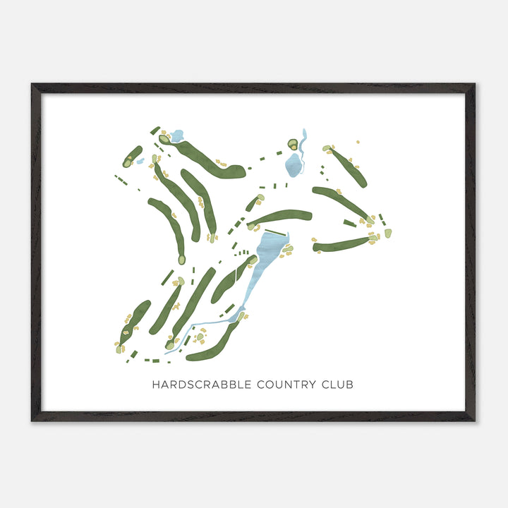Print of Hardscrabble Country Club Modern Map