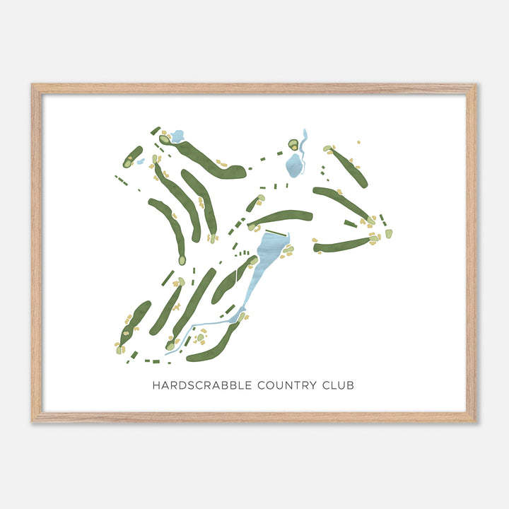 Print of Hardscrabble Country Club Modern Map
