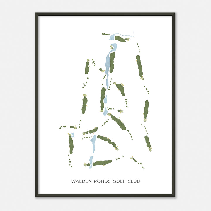 Print of Walden Ponds Golf Club Modern Map