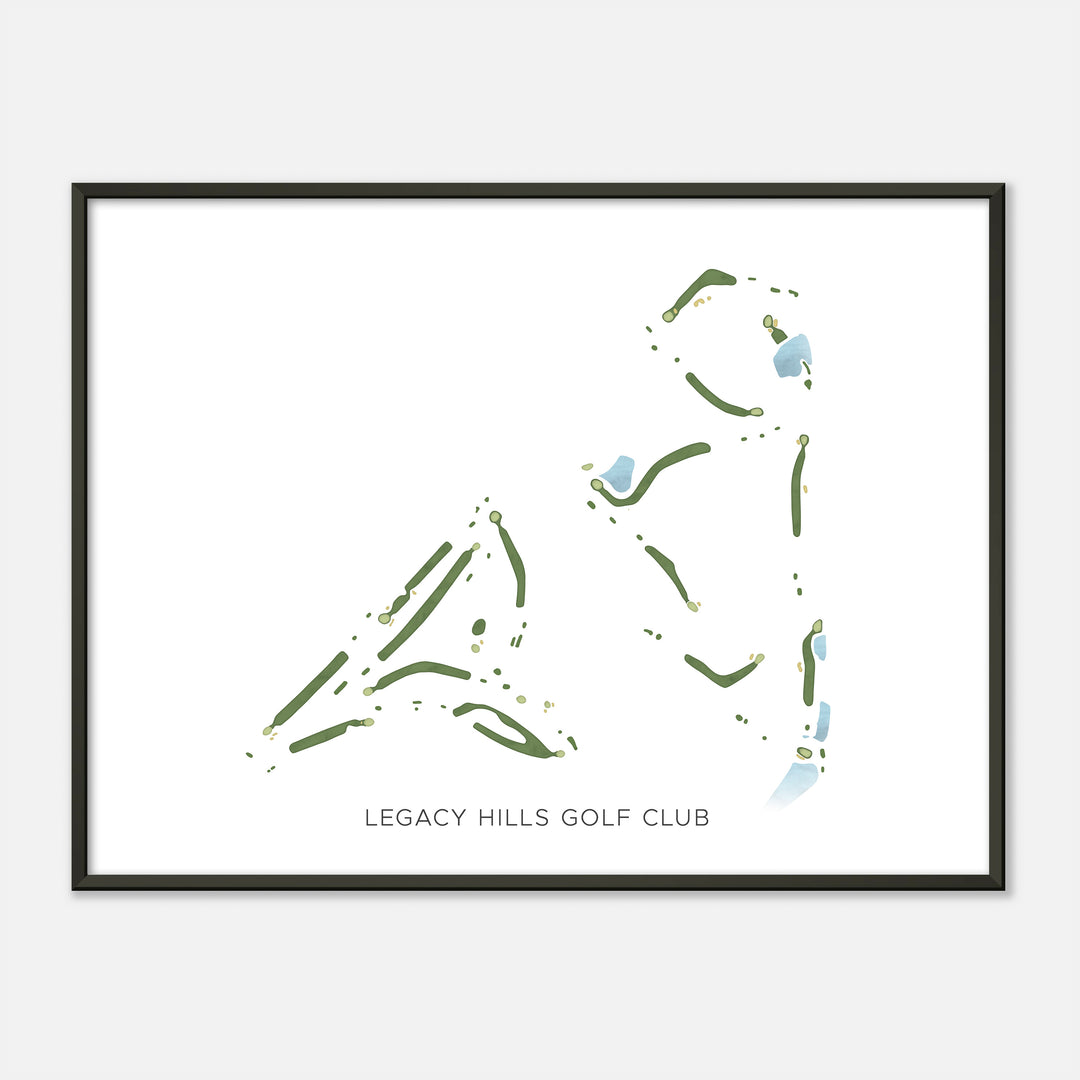 Print of Legacy Hills Golf Club Modern Map