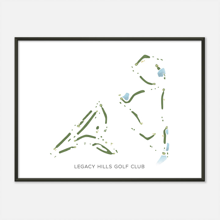 Print of Legacy Hills Golf Club Modern Map