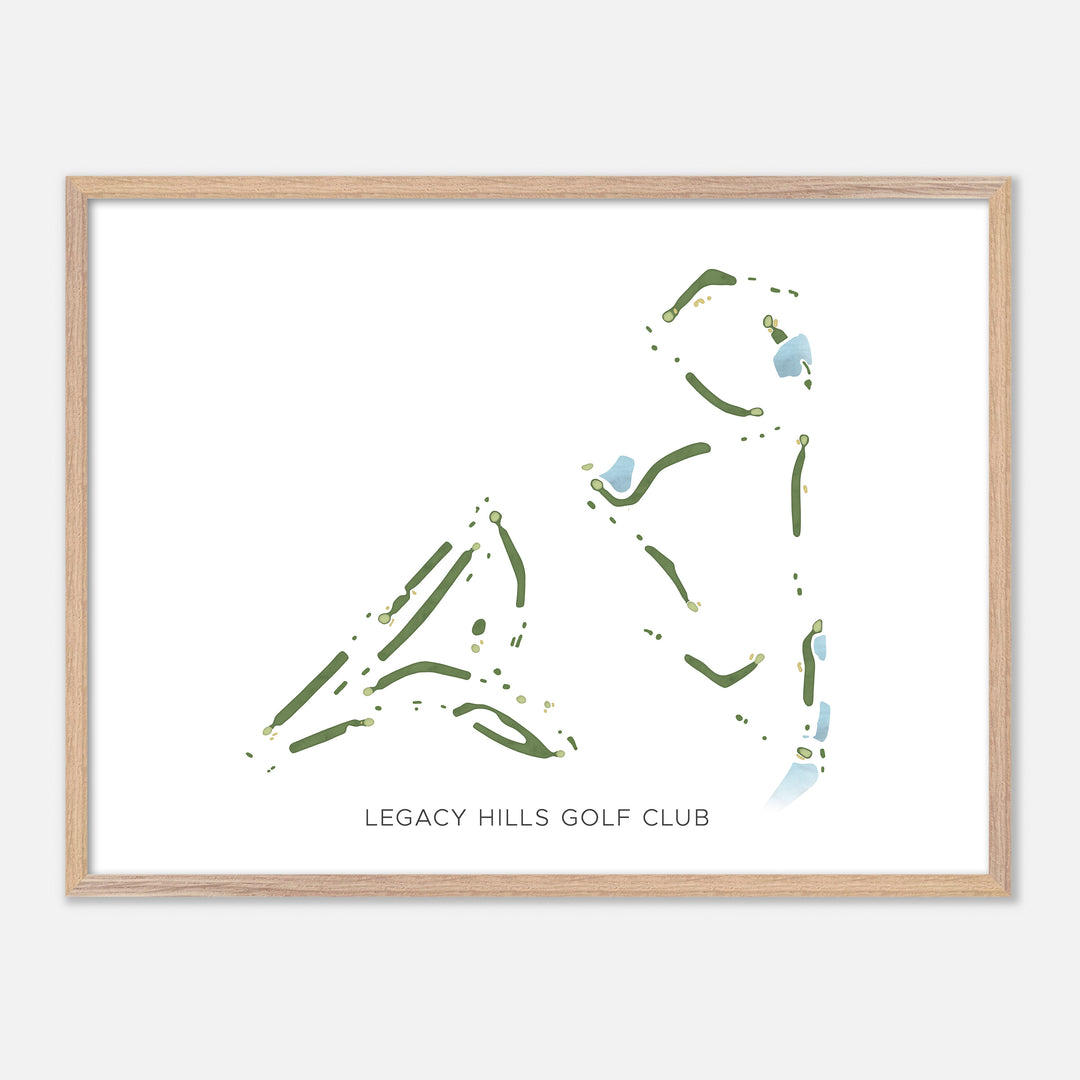Print of Legacy Hills Golf Club Modern Map