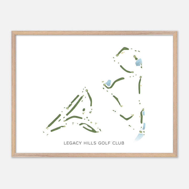 Print of Legacy Hills Golf Club Modern Map