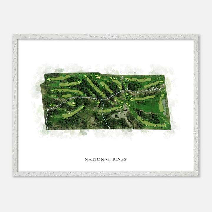 Print of National Pines Classic Map