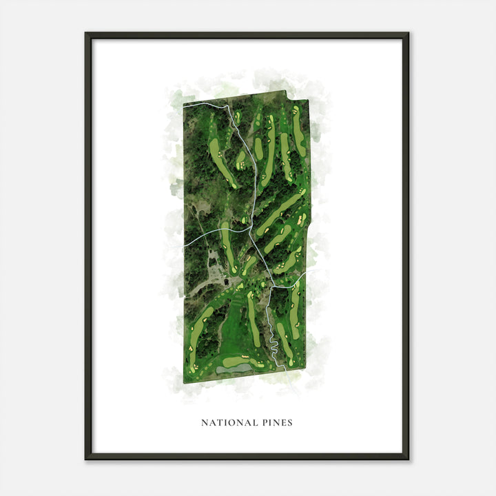 Print of National Pines Classic Map