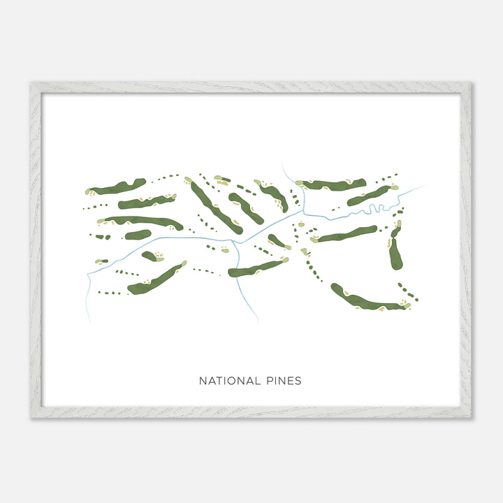 Print of National Pines Modern Map