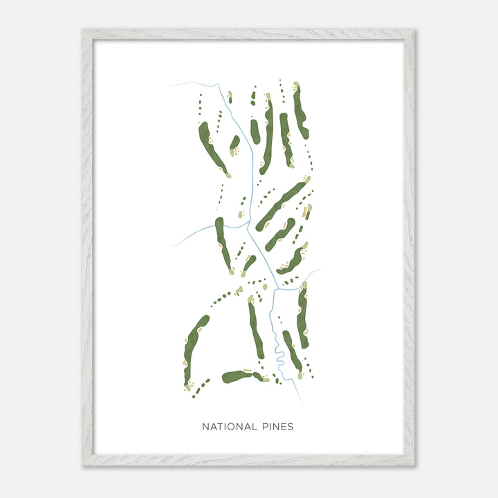 Print of National Pines Modern Map