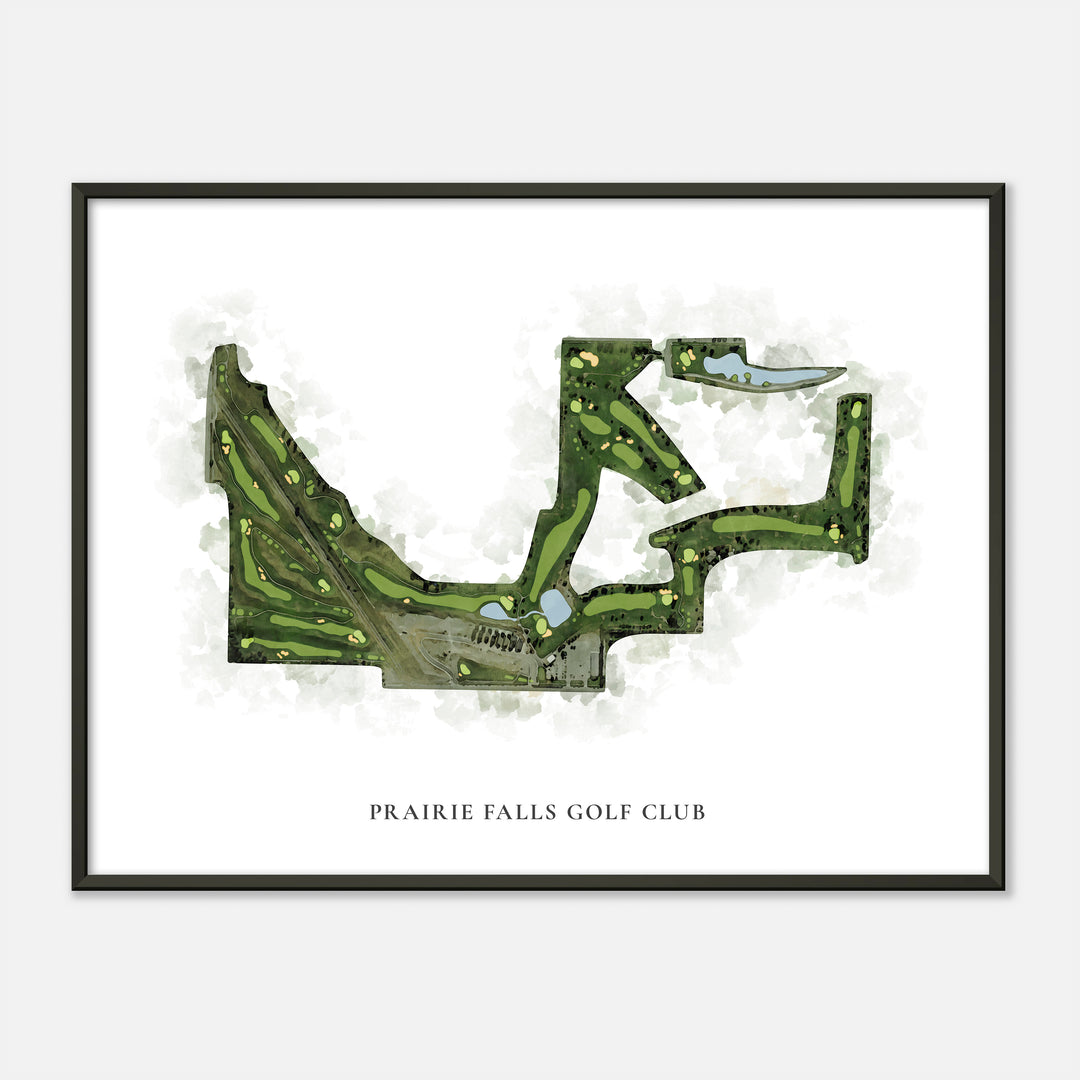 Print of Prairie Falls Golf Club Classic Map