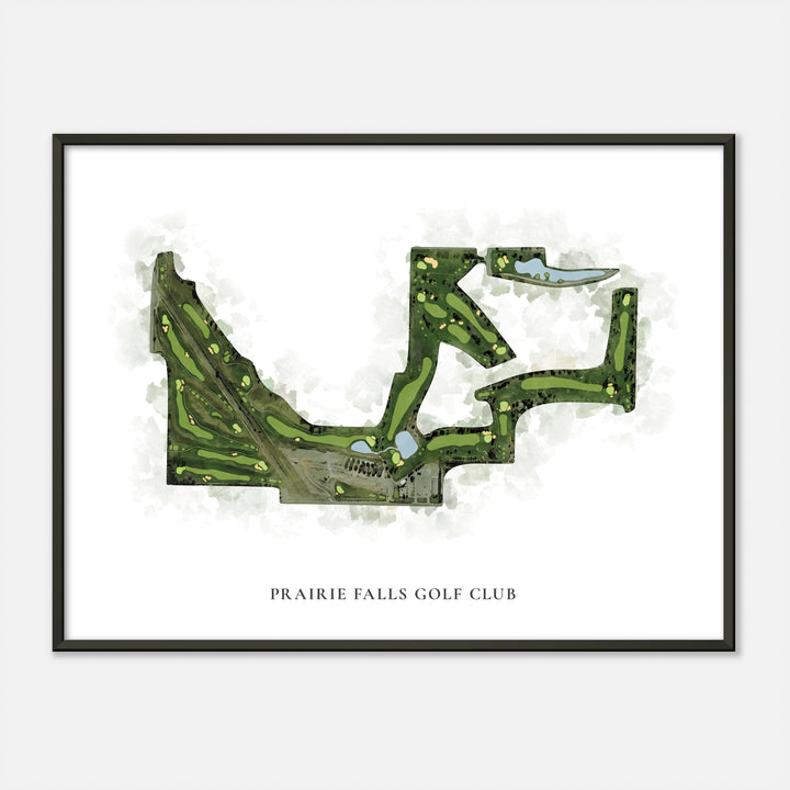 Print of Prairie Falls Golf Club Classic Map