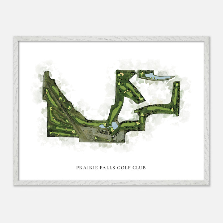 Print of Prairie Falls Golf Club Classic Map