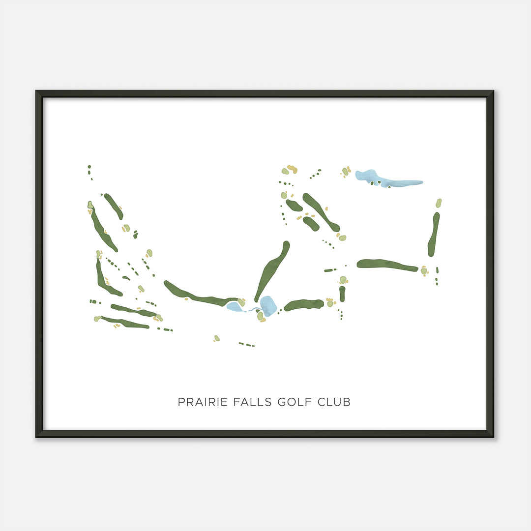 Print of Prairie Falls Golf Club Modern Map