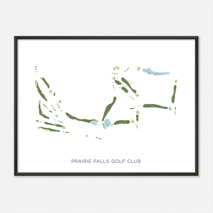 Print of Prairie Falls Golf Club Modern Map