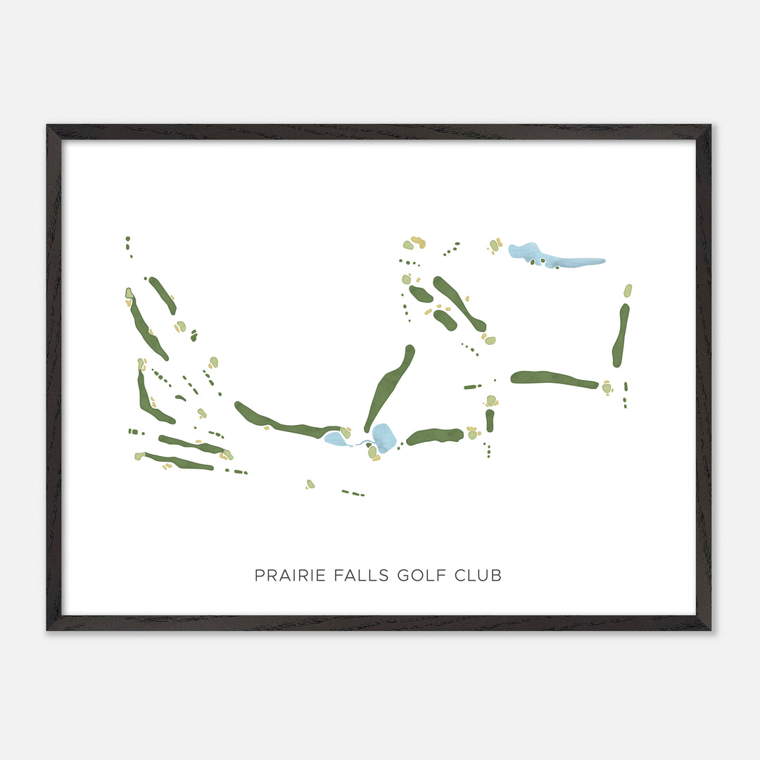 Print of Prairie Falls Golf Club Modern Map