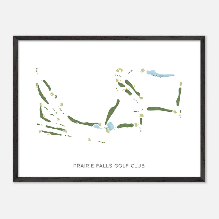Print of Prairie Falls Golf Club Modern Map