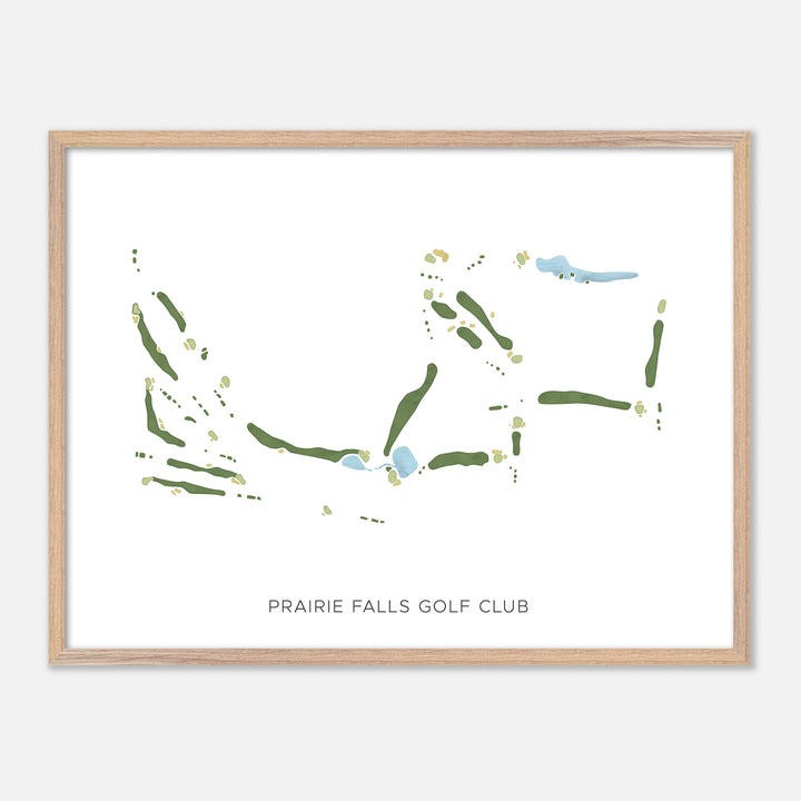 Print of Prairie Falls Golf Club Modern Map