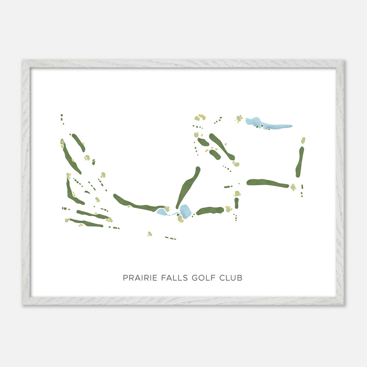 Print of Prairie Falls Golf Club Modern Map