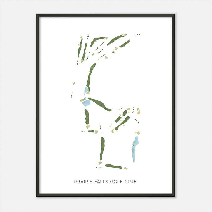 Print of Prairie Falls Golf Club Modern Map
