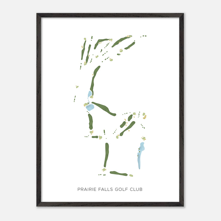 Print of Prairie Falls Golf Club Modern Map