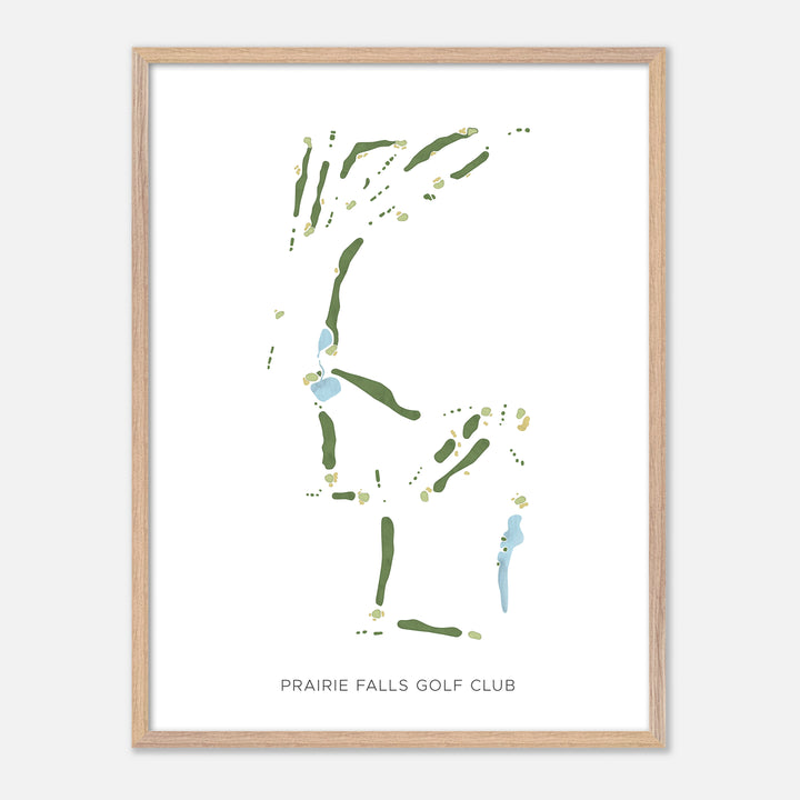 Print of Prairie Falls Golf Club Modern Map