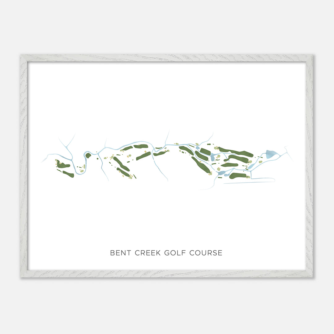 Print of Bent Creek Golf Course Modern Map