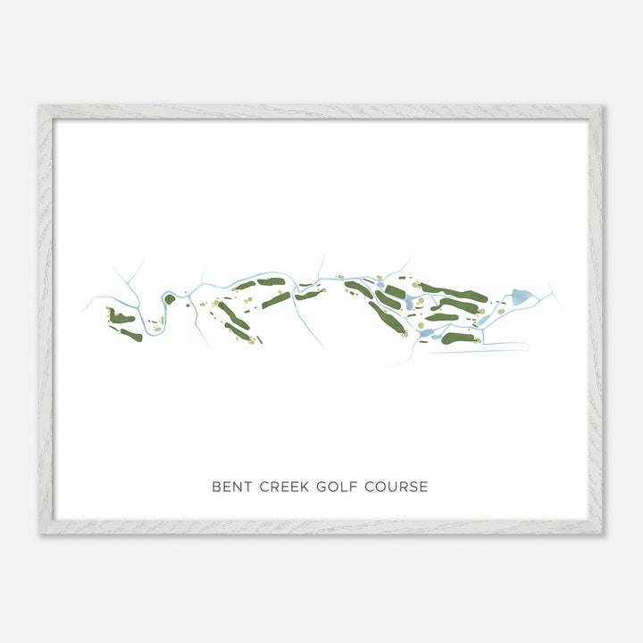 Print of Bent Creek Golf Course Modern Map