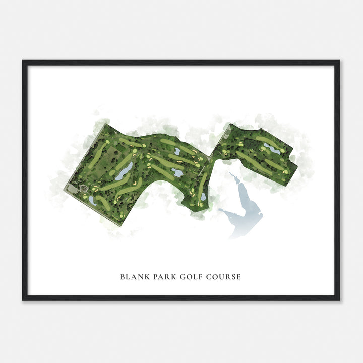 Print of Blank Park Golf Course Classic Map