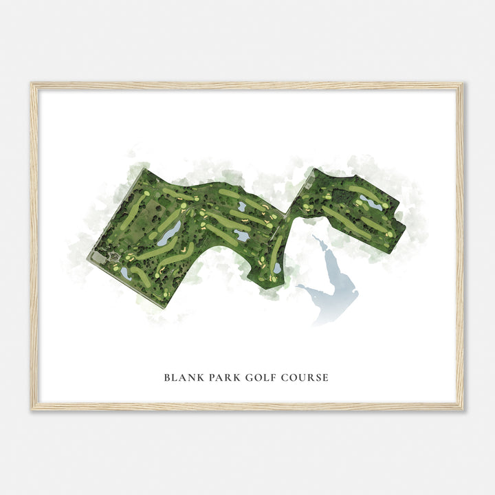 Print of Blank Park Golf Course Classic Map