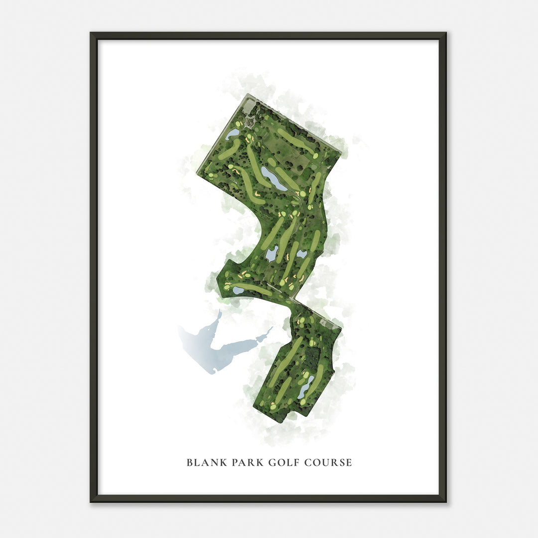 Print of Blank Park Golf Course Classic Map