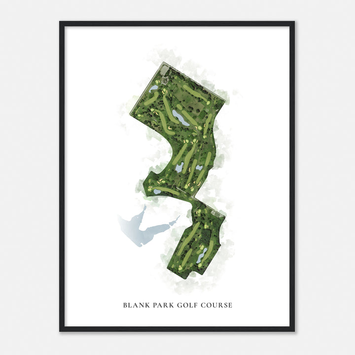 Print of Blank Park Golf Course Classic Map