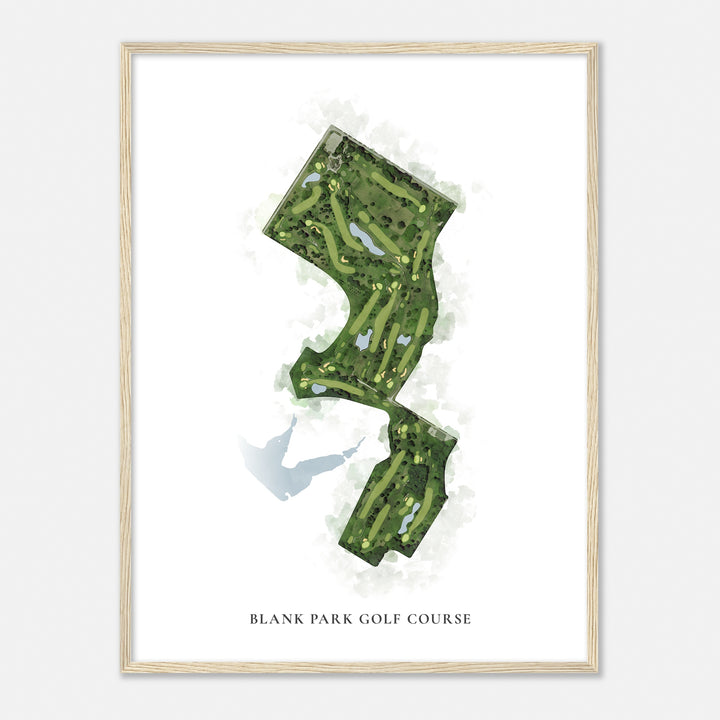 Print of Blank Park Golf Course Classic Map