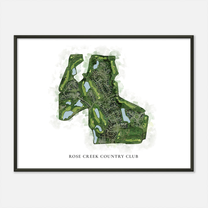 Print of Rose Creek Country Club Classic Map