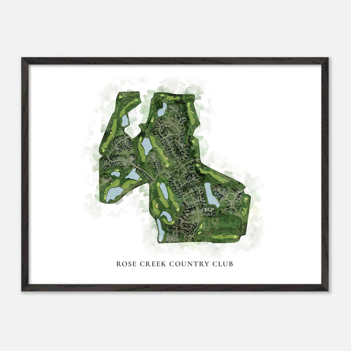 Print of Rose Creek Country Club Classic Map