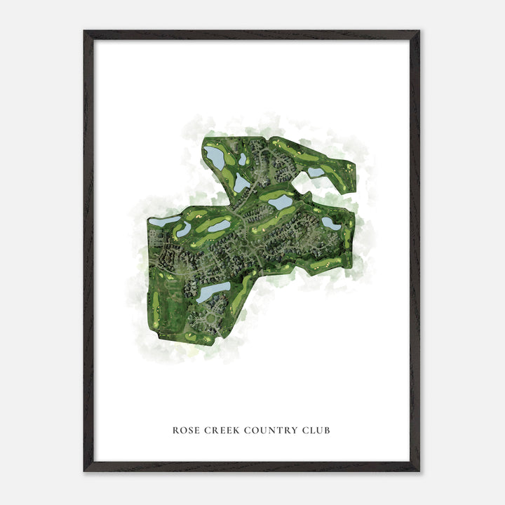 Print of Rose Creek Country Club Classic Map
