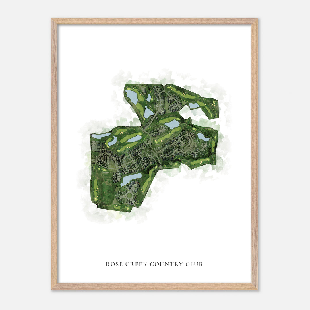 Print of Rose Creek Country Club Classic Map